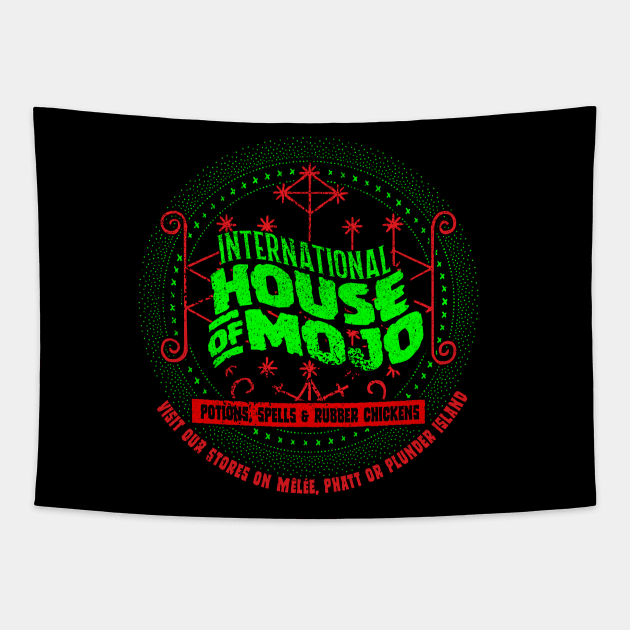 International House of Mojo Tapestry by Geekeria Deluxe