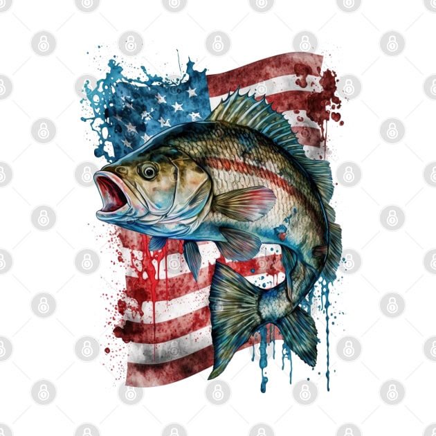 4th of July Fish by Chromatic Fusion Studio