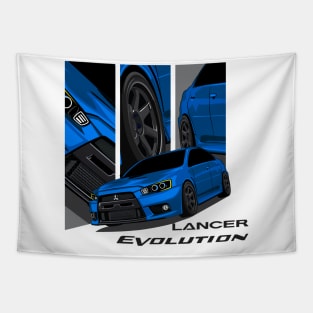 JDM Mitsubishi Evolution X Automotive T-Shirt Tapestry