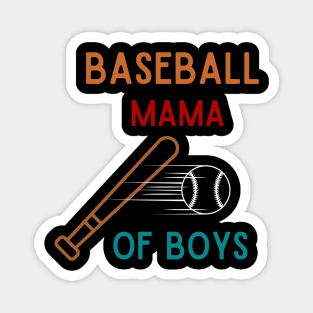 Baseball Mama Of Boys Magnet