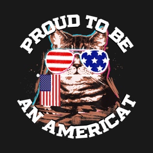 4th of July Cat T-Shirt