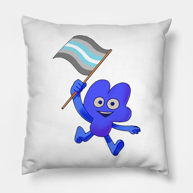 Demiboy Pride Flag Four! Pillow by MsBonnie