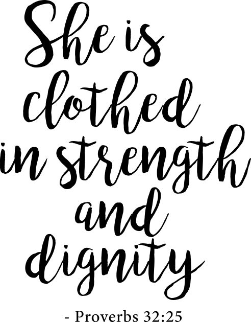 She is clothed in strength and dignity Kids T-Shirt by cbpublic