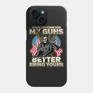 Reaper Second Amendment My Guns Phone Case