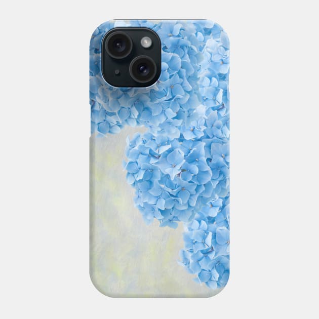 Blue Hydrangea Flowers Phone Case by lauradyoung