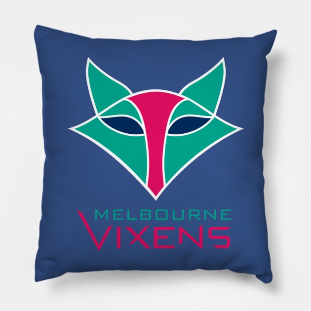 Melbourne Vixens Pillow by zachbrayan