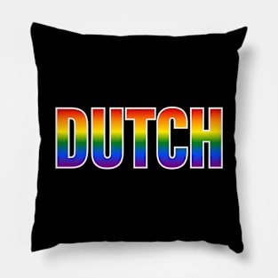 Rainbow Dutch LGBTQ Pride Pillow