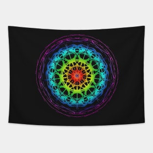 Mandala Chakra colors design Tapestry