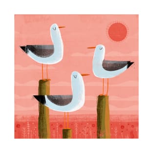 Three Gulls T-Shirt