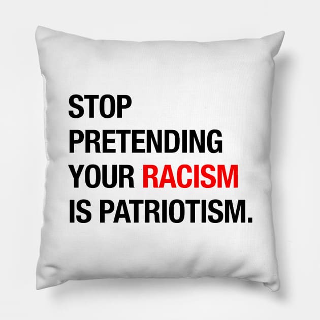 Stop Racism Pillow by OrtegaSG