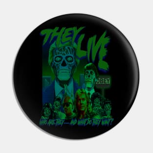 They Live, Classic Sci-Fi, (Version 2) Pin