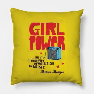 retro vintage girl power Pillow