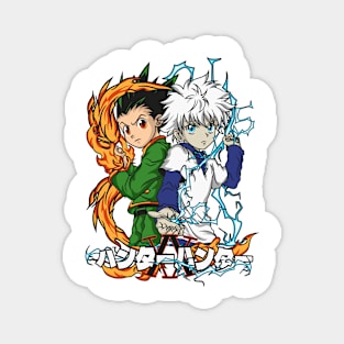 Dynamic Duo: Gon and Killua - Hunter x Hunter Design Magnet