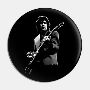 Gary Moore's Guitar Fire Celebrate the Fiery Music of a Guitar Virtuoso with a Stylish T-Shirt Pin