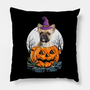 Funny French Bulldog Dog Halloween Costume for Dog Lover Gifts Pillow