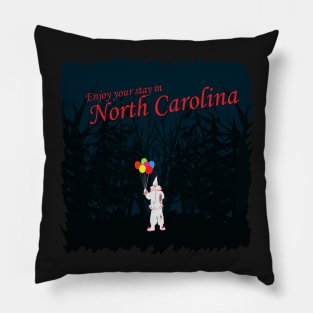 The North Carolina Woods Clown Pillow
