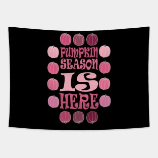 PUMPKIN SEASON IS HERE FALL AND THANKSGIVING DAY DESIGN Tapestry