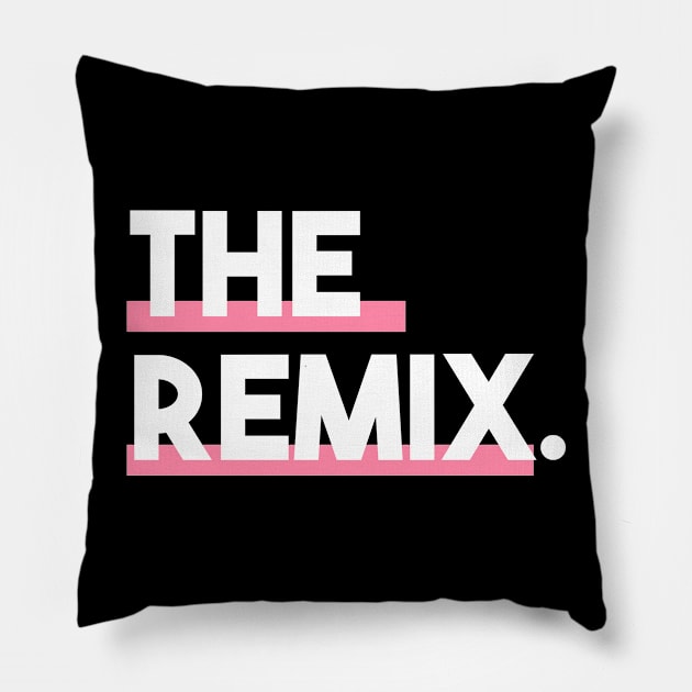 Statement The Remix Minimalist Slogan Pillow by lisalizarb