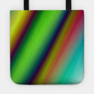 BLUE GREEN PINK YELLOW ABSTRACT TEXTURE Tote