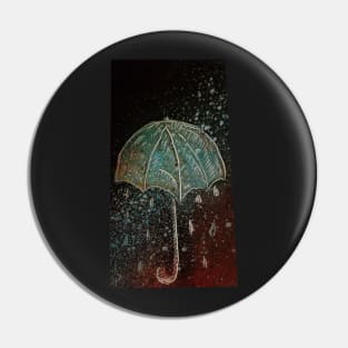 Spray paint umbrella Pin