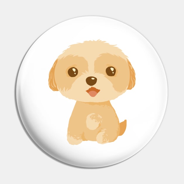 Cute Maltipoo Pin by LindenDesigns