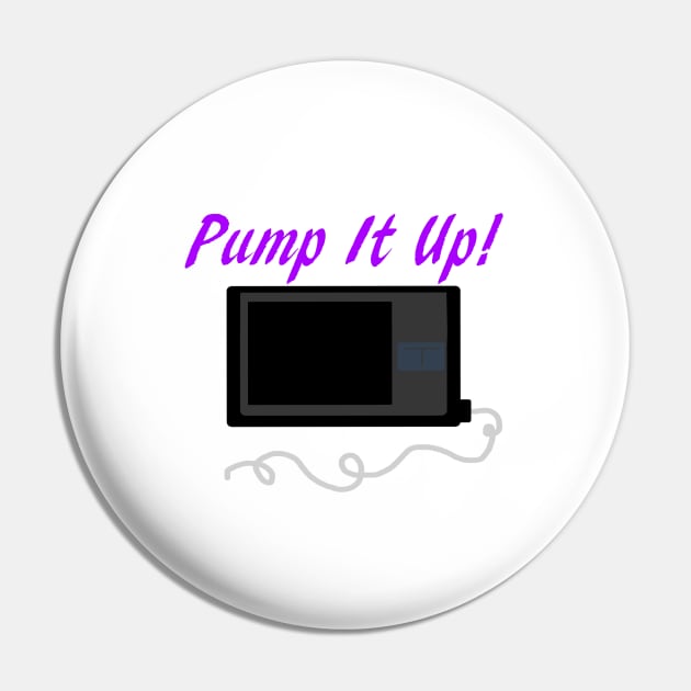 Pump It Up! 2 Purple Pin by CatGirl101