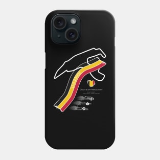 Spa Francochamps Eau Rouge Belgium T-Shirt Phone Case