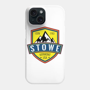 Skiing Stowe Vermont Ski Snowboarding Phone Case