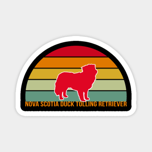 Nova Scotia Duck Tolling Retriever Vintage Silhouette Magnet