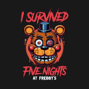 Five Nights at Freddy's I Survived Graphic Tee T-Shirt