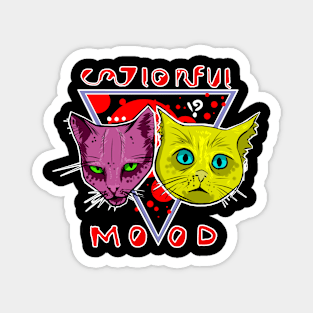 Catlorful mood Magnet