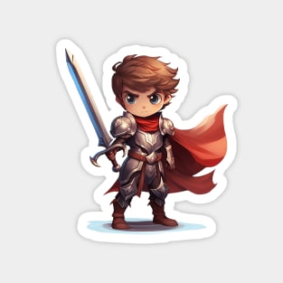 Heroic Fantasy Fighter Boy Magnet