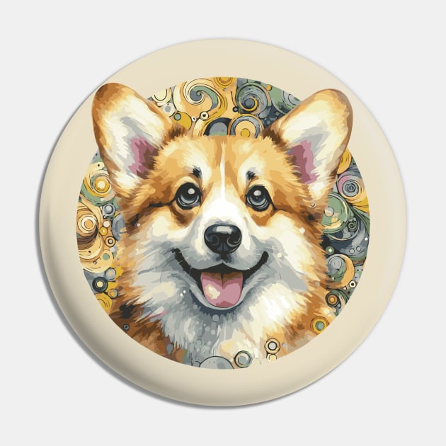 Corgi Dog Mom Pin by Heartsake