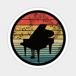 Piano And Music Notes Magnet