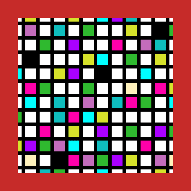 Checkered Colorful Pattern by Gizi Zuckermann Art