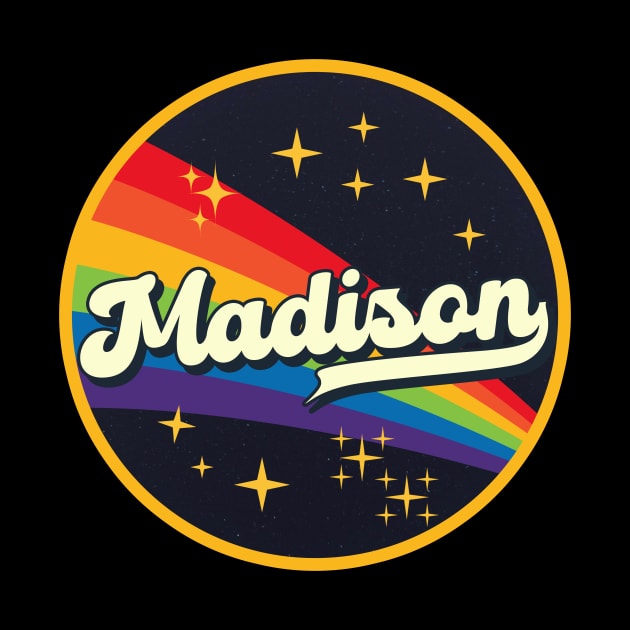 Madison // Rainbow In Space Vintage Style by LMW Art