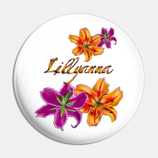 Top 10 best personalised gifts 2022  - Lillyanna ,personalised,personalized custom name with painted lilies Pin