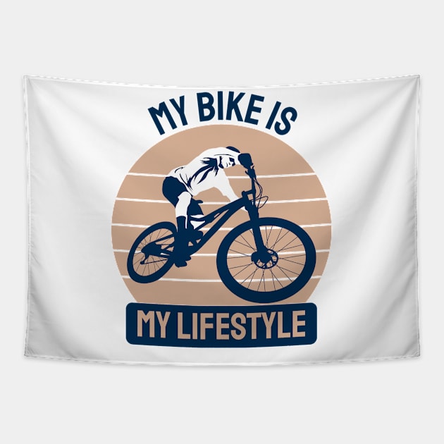 BMX Retro Tapestry by Hashop