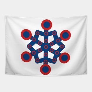 Fishman Donut Snowflake Tapestry