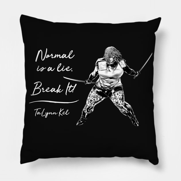 Normal is a Lie - Typhoid Edition Pillow by TaLynn Kel's Favorite Things