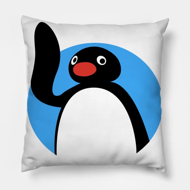 Hi Pingu Pillow by Pescapin