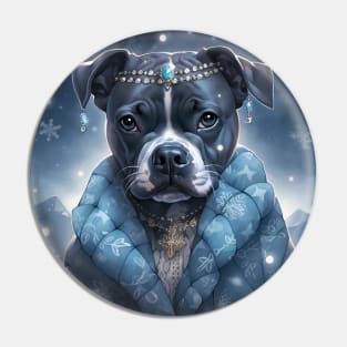 Blue Staffy Pin