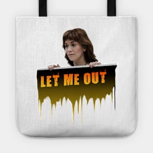 Severance series Britt Lower as Helly fan works let me out graphic design by ironpalette Tote