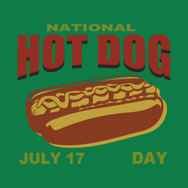 National Hot Dog Day 17 July by vender