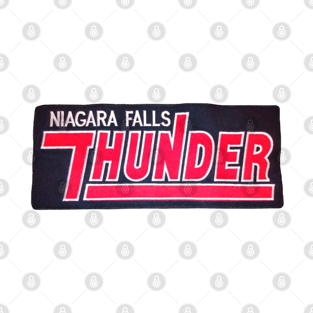Niagara Falls Thunder OHL Hockey Team Jersey Logo by DirtyD