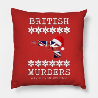 British Murders Christmas Pillow