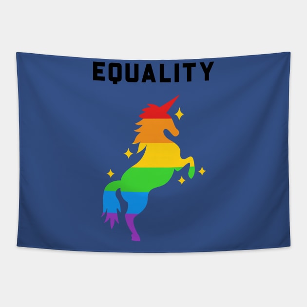 Equality unicorn Tapestry by Celebrate your pride