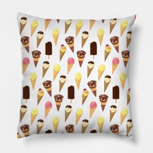 Creamy Ice Cream Pattern Pillow