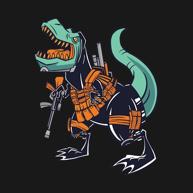 Military T-Rex by JFDesign123