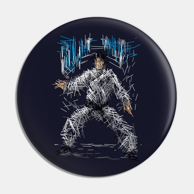 Tae-Kwon-Do (abstract) Pin by Nikokosmos